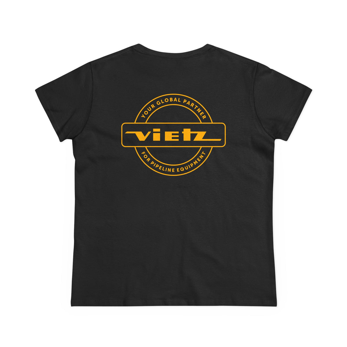 Vietz Women's Midweight Cotton Tee Black