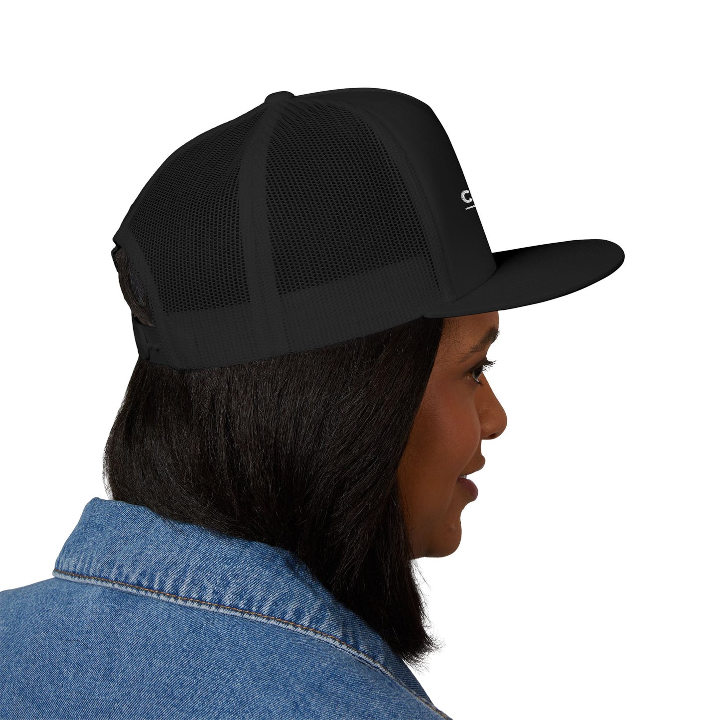 C& D 5 Panel Trucker Cap (Embroidery)