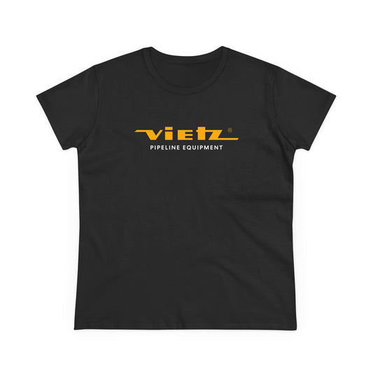Vietz Women's Midweight Cotton Tee Black